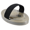 Peine de curry de PVC con mango Imperial Riding - Oliva claro metalizado