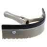 Cuchillo térmico de pvc curvo con goma Imperial Riding - Oliva claro metalizado