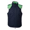 Chaleco sin mangas reversible HKM Maui para niño - Azul oscuro / verde