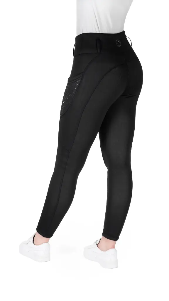 Legging Je t'aime EQUITHÈME - Neva enfant Negro Legging Je t'aime EQUITHÈME - Neva enfant Negro