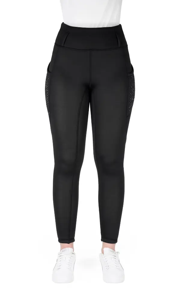Legging Je t'aime EQUITHÈME - Neva enfant Negro Legging Je t'aime EQUITHÈME - Neva enfant Negro