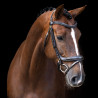 Brida Imperial Riding con muserola inglesa curvada - Castaño