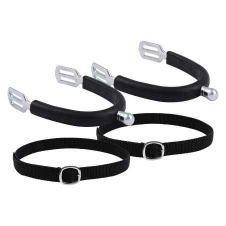 Espuelas infantiles Imperial Riding Basic 15 mm con revestimiento de silicona