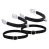 Espuelas infantiles Imperial Riding Basic 15 mm con revestimiento de silicona - Plata
