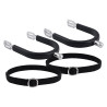 Espuelas de hombre Imperial Riding Basic 20 mm con revestimiento de silicona - Plata