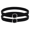 Correas de espuelas Imperial Riding Basic de nailon trenzado - Negro