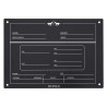 Placa de box English HV Polo - Negro