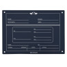 Placa de box English HV Polo - Marino