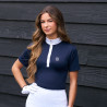 Polo de concurso de manga corta Imperial Riding Basic para mujer - Marino