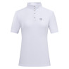 Polo de concurso de manga corta Imperial Riding Basic para mujer - Blanco