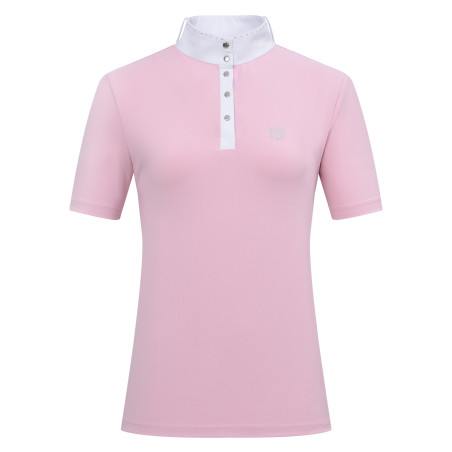 Polo de concurso de manga corta Imperial Riding Basic glam para mujer