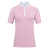 Polo de concurso de manga corta Imperial Riding Basic glam para mujer - Algodón de azúcar
