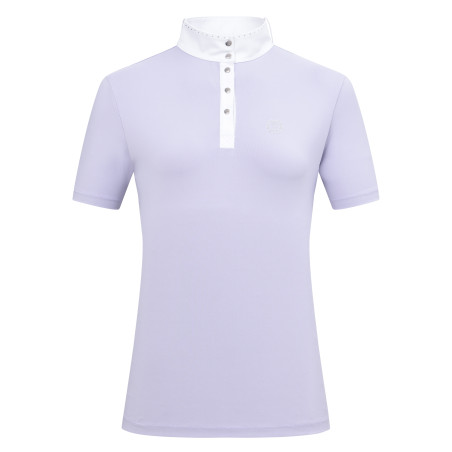 Polo de concurso de manga corta Imperial Riding Basic glam para mujer