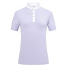 Polo de concurso de manga corta Imperial Riding Basic glam para mujer - Glicina