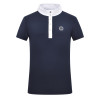 Polo de concurso de manga corta Imperial Riding Basic glam Kids - Marino