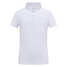 Polo de concurso de manga corta Imperial Riding Basic glam Kids - Blanco