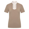 Polo de competición de manga corta Imperial Riding Shine para mujer - Paja