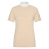 Polo de concurso de manga corta Imperial Riding Shines para mujer - Gris / arena