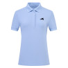 Camiseta polo de manga corta Euro-Star Mara para mujer - Azúl claro