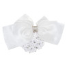 Rejilla para el cabello con redecilla y strass Imperial Riding - Blanco