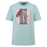 Camiseta de manga corta HV Polo Jutta para mujer - Cielo aqua