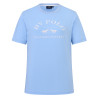 Camiseta de manga corta HV Polo Natalie para mujer - Azul empolvado