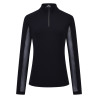 Top de manga larga Euro-Star Joly para mujer - Negro