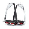 Estribos Flex-On Iron-S Chrome IUG negro - Negro / rojo