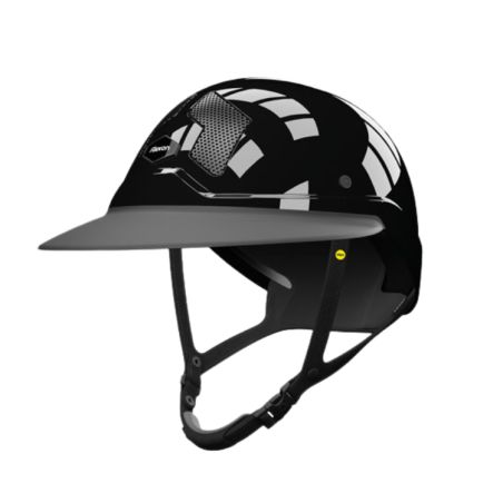 Casco Mips Flex-on Armet negro visera Angel Star barbada negra