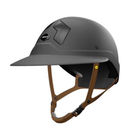 Casco Mips Flex-on Armet negro visera Angel Dark barboquejo marrón