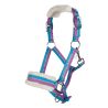 Cabezada Funny Horses HKM - Violeta / aqua / plata