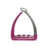 Estribos de seguridad Veredus Steel1 Vita - Plata / rosa