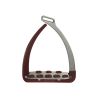 Estribos de seguridad Veredus Steel1 Vita - Plata / burdeos