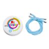 Kit de ribetes Casco My Style a rayas - Azul claro reflectante
