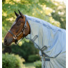 Manta antimoscas Horseware Amigo Integrated - Azul jaspeado / azul / plateado