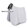 Almohadilla de doma Bucas Show-Line - Blanco / blanco