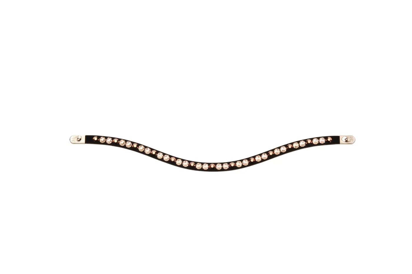 Bling para frontal Magic Tack Stübben largo curvado Rosa metálico