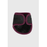 Forros de los protectores de menudillo con carcasa en malla 3D aterciopelada ProConfort Darial - Negro / burdeos