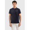 Polo Harcour Fuego de manga corta para hombre Francia - Marino