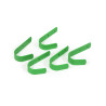 Gancho cuadra Shires - Verde