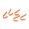 Gancho cuadra Shires - Naranja
