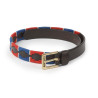 Cinturón Shires Drover Skinny Polo - Azúl marino / rojo