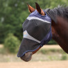 Máscara antimoscas Shires FlyGuard Pro de malla fina con pasaje para orejas y nariz - Marino