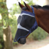 Malla antimoscas Shires FlyGuard Pro de malla fina sin orejas con nariz - Marino
