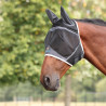 Máscara antimoscas Shires FlyGuard Pro Air Motion con orejas - Gris oscuro