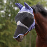 Máscara anti-moscas Shires FlyGuard Pro de malla fina con orejas y nariz - Cielo azul