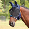 Máscara antimoscas Shires FlyGuard Pro Deluxe con orejas - Marino