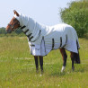 Manta anti-moscas integral Shires Highlander Plus Sun Shade - Blanco