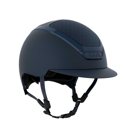 Casco Kask Dogma Chrome con barboquejo marrón claro