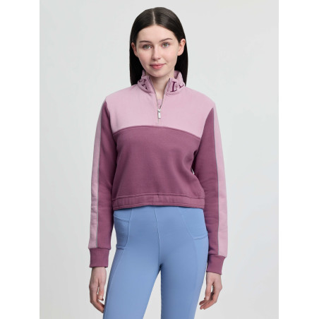 Sudadera corta con cuello con cremallera LeMieux Young Rider Kate